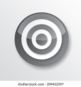 vector black and white target icon