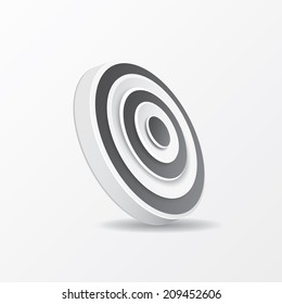 vector black and white target icon