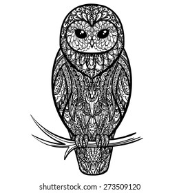Owl Black And White Images Stock Photos Vectors
