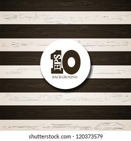 Vector black and white wooden background. Eps10