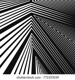 vector black and white zigzag lines background