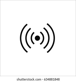 Vector black wireless icon