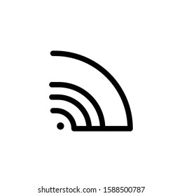 Vector black wireless icons set