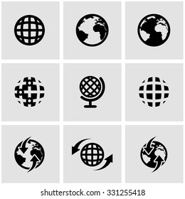 Similar Images, Stock Photos & Vectors of Vector glode icon set on grey