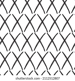 Vector black Xs abstract pattern design. Great for fabric, textiles, digital paper, background, paper stationary and material, social media posts and more uses.