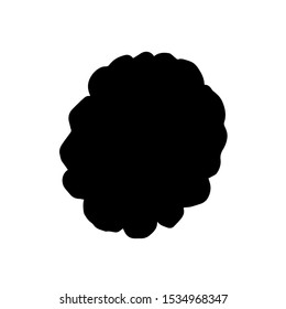Vector Blackberry healthy food. Black and white engraved ink art. Isolated berry illustration element on white background.