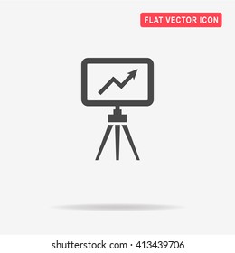 Vector blackboard on tripod