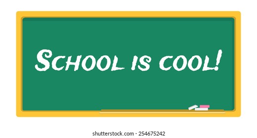 vector blackboard stationery school is cool