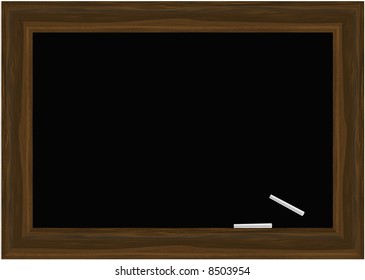 Vector Blackboard Wooden Frames Two White Stock Vector (Royalty Free ...