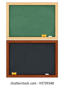 Vector blackboards on white background