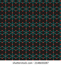 Vector blackground virus, color blue and red  flat style