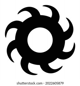 Vector Blackhole Glyph Icon Design
