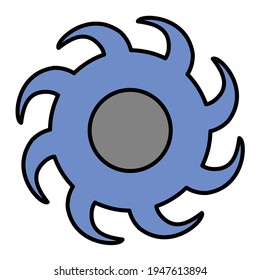 Vector Blackhole Outline Icon Design
