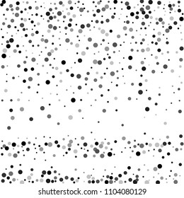 Vector Blackwhite Confetti On Transparent Background Stock Vector ...