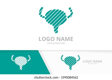 Vector bladder health care logo. Urinary tract logotype design.