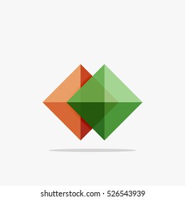 Vector blank abstract squares background, infographic template with place for your content