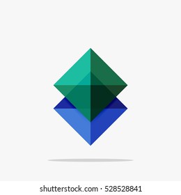 Vector blank abstract squares background, infographic template with place for your content