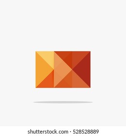 Vector blank abstract squares background, infographic template with place for your content