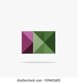 Vector blank abstract squares background, infographic template with place for your content