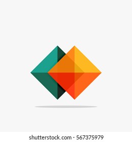 Vector blank abstract squares background, infographic template with place for your content