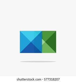 Vector blank abstract squares background, infographic template with place for your content