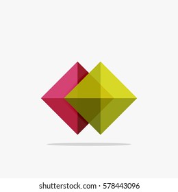 Vector blank abstract squares background, infographic template with place for your content