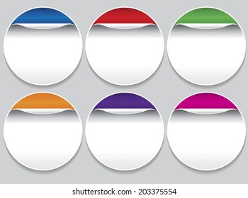 Vector blank badge template illustration 