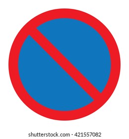 vector blank ban sign