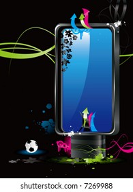 vector Blank Billboard, banner. Construcción publicitaria al aire libre.