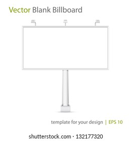 Vector blank Billboard on white background. Eps 10