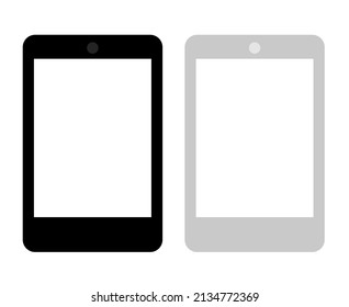 Vector Blank Smartphone blanco y negro

