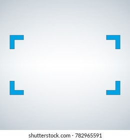 Vector Blank Blue Line Banner for text