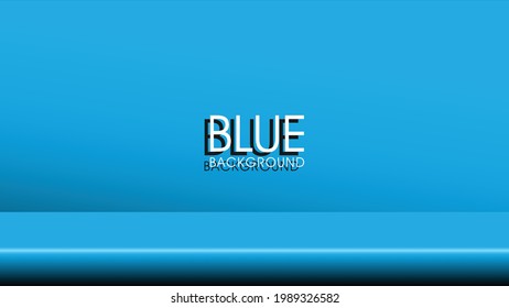 Vector, fondo de escritorio de estudio azul en blanco, pantalla de producto con espacio de copia para la visualización del diseño de contenido.Cartel para anunciar productos en el sitio web
