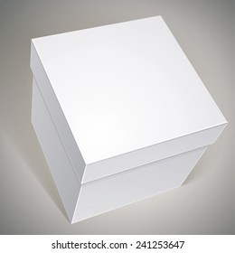 Vector blank box, template for your package design, illustration.