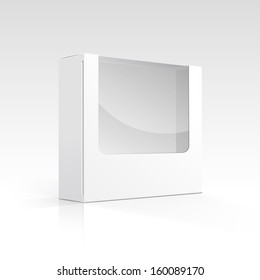 Vector Blank Box with Transparent Window