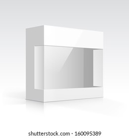 Vector Blank Box with Transparent Window