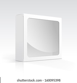 Vector Blank Box With Transparent Window