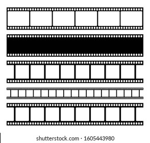 Vector blank cinema film strip.