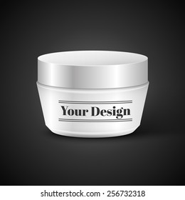 Vector Blank Cosmetic Container for Cream or Gel, excellent vector illustration, EPS 10