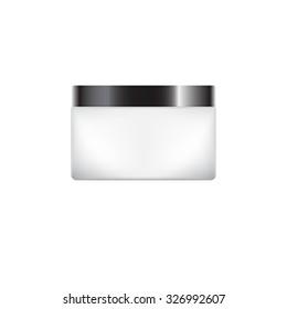 Vector Blank Cosmetic Container for Cream, Powder or Gel