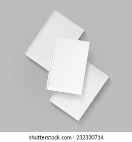 Vector Blank Cover for Book or Magazine Isolated Template