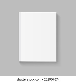 Tapa Vector en blanco para plantilla de libro o revista aislada