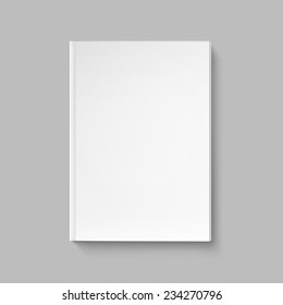 Vector Blank Cover for Book or Magazine Template Isolated