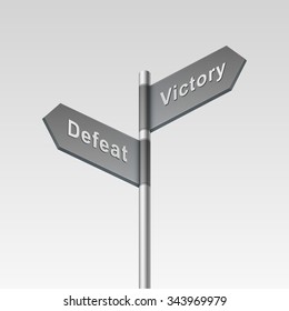 Vector Blank Direction Signpost Sign Arrow Icon Isolated on Background