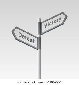 Vector Blank Direction Signpost Sign Arrow Icon Isolated on Background