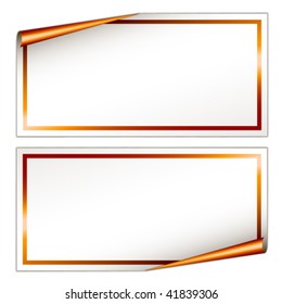 vector blank festive stickers