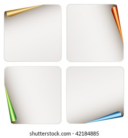vector blank festive stickers