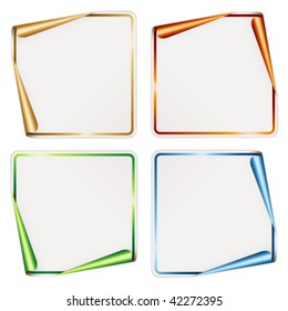 vector blank festive stickers