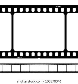 vector blank film strip