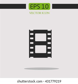 vector blank film strip